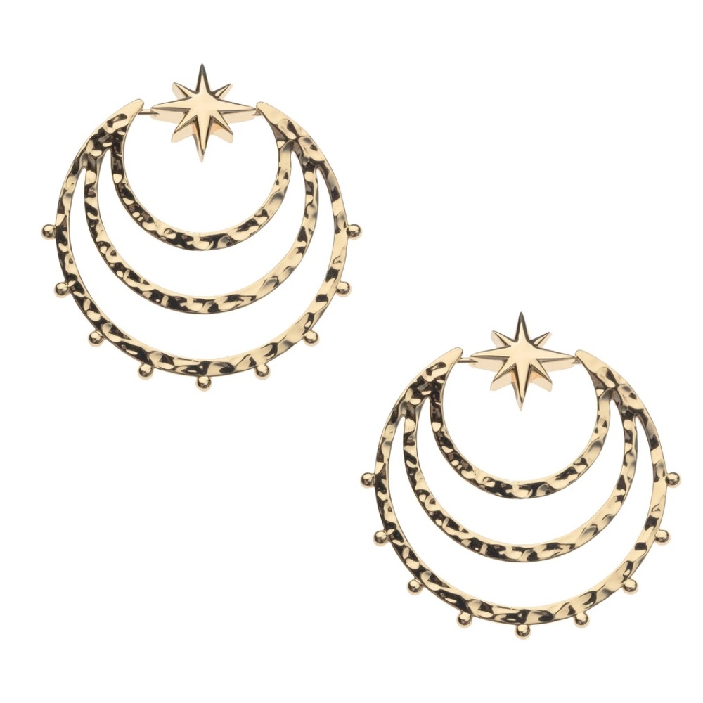 Jane Win | FOREVER Moon & Star Earrings | 14k Gold Plated  🌙